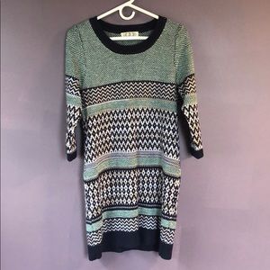 Aqua Sweater Dress